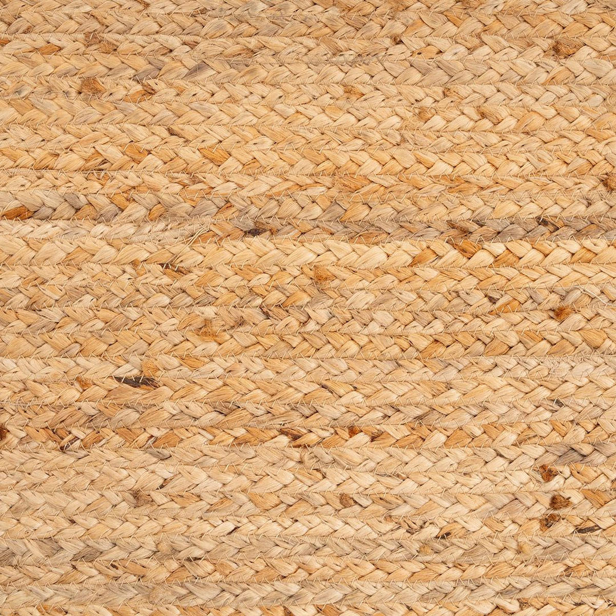 JUTETEPPICH Jute Braided Casper Beige - Beige, Textil (191/279cm) - Kukoon Rugs