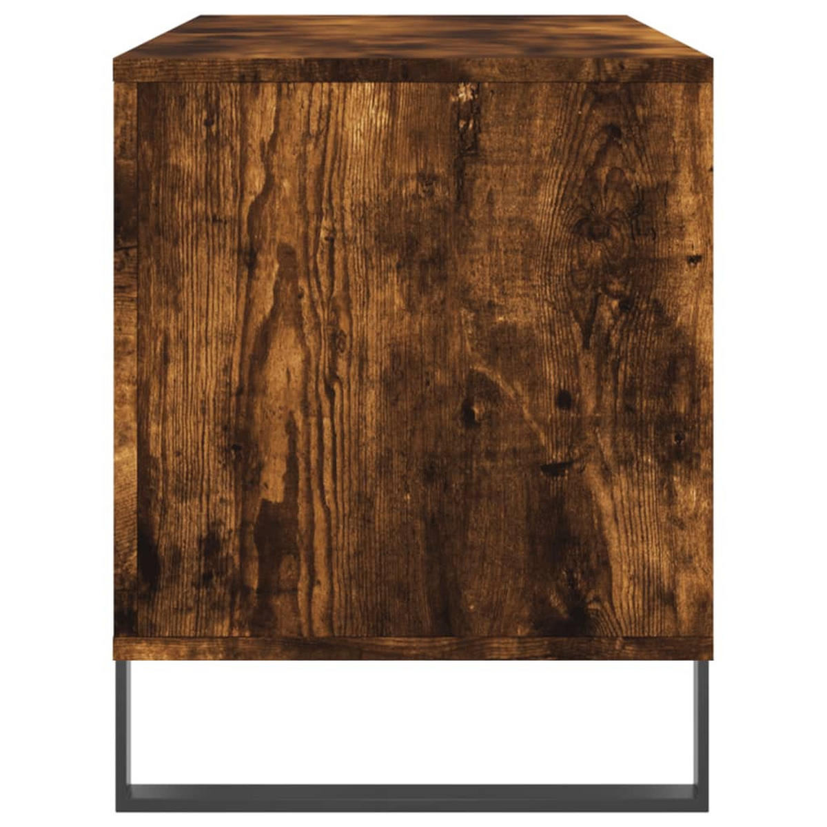 PLATTENSCHRANK Räuchereiche 100/38/48 Cm Holzwerkstoff - Braun, Holzwerkstoff (38/48/100cm) - vidaXL