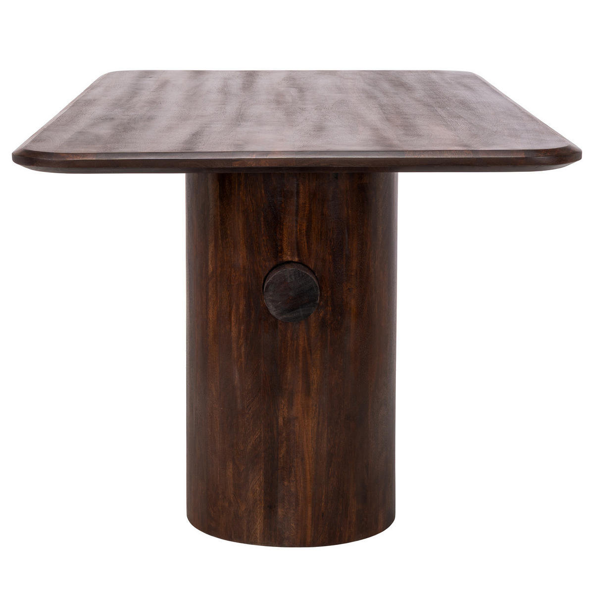 ESSTISCH - Mango massiv - Mango Braun - Braun, Holz (100/190/76cm) - home24
