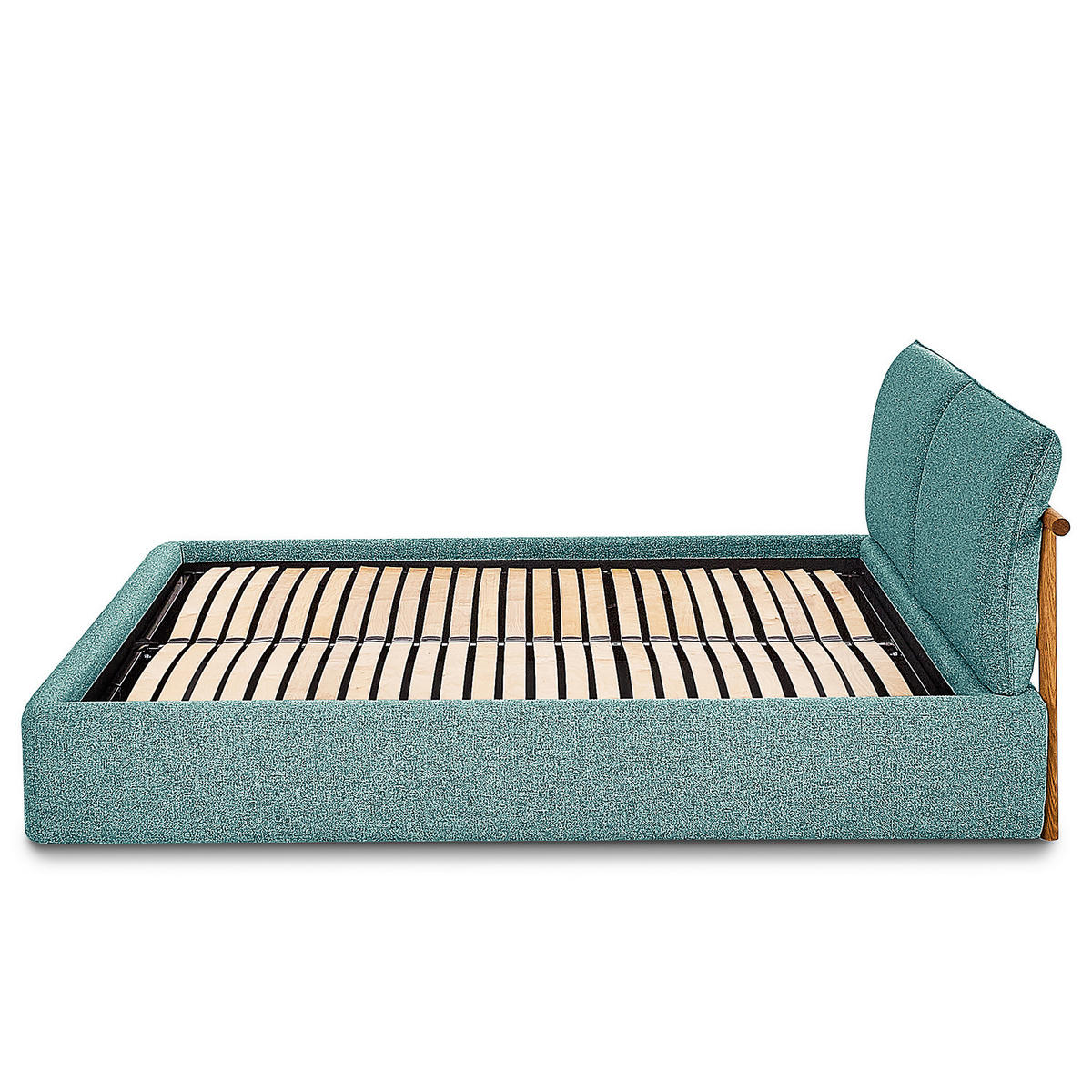 POLSTERBETT - Petrol, Textil (140/200cm) - home24