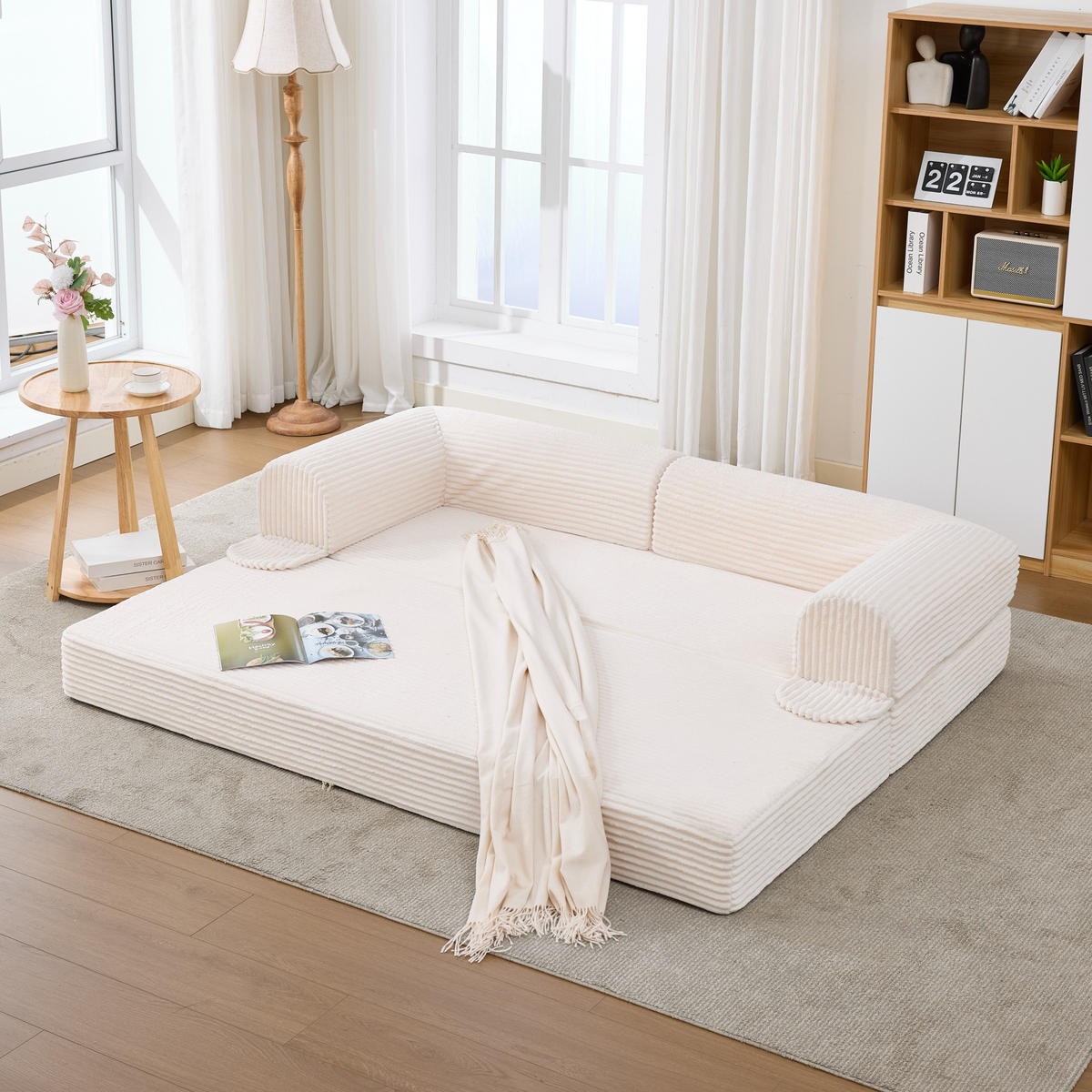 SITZGARNITUR DE-35226 3-Sitzer Beige - Beige, Textil (78/65/190cm) - ComfortXL