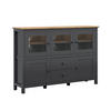 SIDEBOARD Duck Anthrazitgrau und Holz - Grau, Holzwerkstoff (186/126/44cm) - Petits-meubles