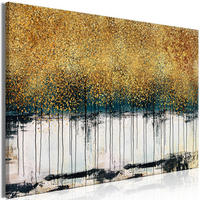 KUNSTDRUCK Gold 60/40 cm - Goldfarben/Grau, Textil (60/40cm) - KUNSTLOFT