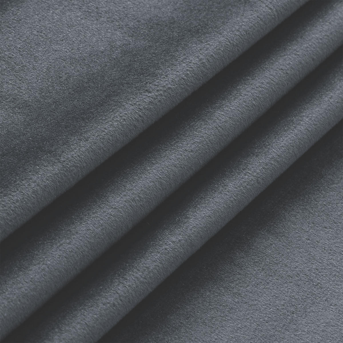 VORHANG Kräuselband Samt 140/245 cm Anthrazit - Anthrazit, Textil (140/245/245cm) - TiborTex