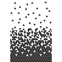 FOTOTAPETE Dreiecke 200 x 279 cm - Schwarz, Papier (200/279cm) - ESTAhome