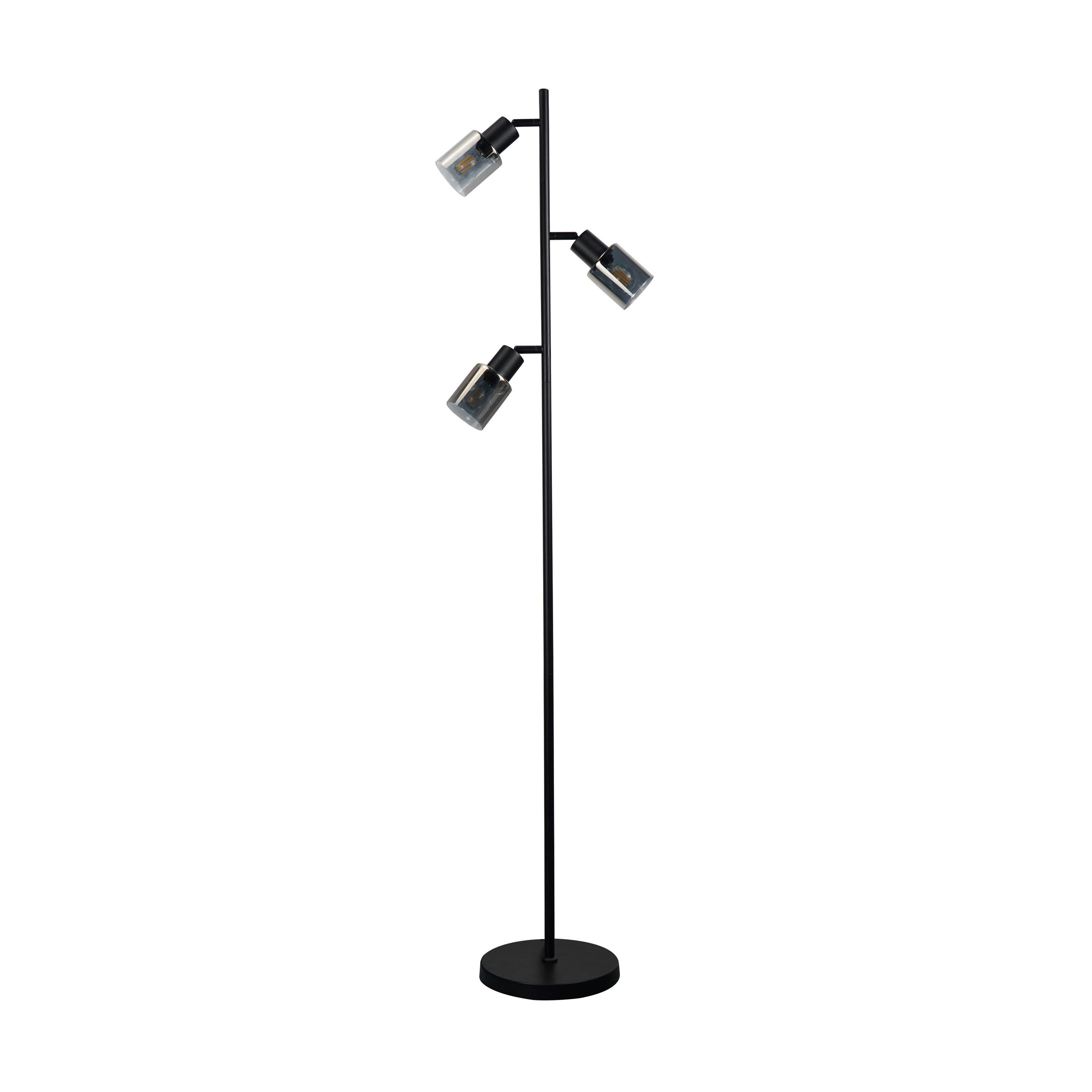 ZMH Stehlampe Schwarz 23x138x23 cm