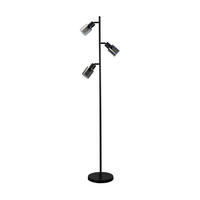 STEHLAMPE Elowen 23/23/138 cm - Schwarz, Glas/Metall (23/23/138cm) - ZMH