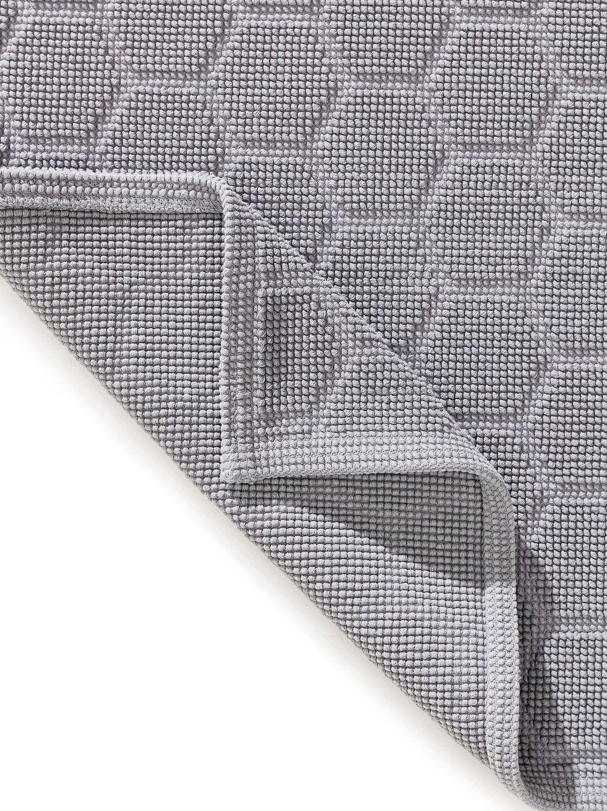 BADEMATTE Jojo Grau 50x80 cm - Grau, Textil (50/80cm) - benuta Nest