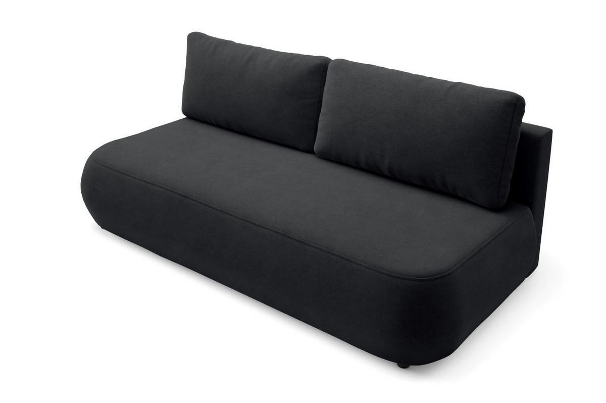 SCHLAFSOFA mit Bettkasten Schwarz - Schwarz, Holz/Holzwerkstoff (210/82/106cm) - Furnisell