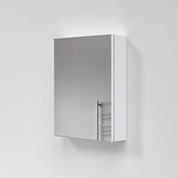 SPIEGELSCHRANK mattweiß 65/50/14,5 cm - Weiß, Glas (50/65/15cm) - EMKE