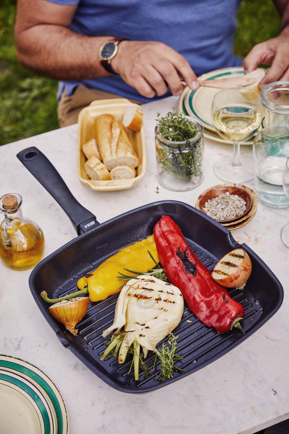 GRILLPFANNE Energy R 28 x 28 cm – keramische Antihaftbeschichtung - Schwarz, Metall (1/30/7cm)