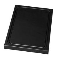 SCHNEIDBRETT 30x20x2cm - Robust - Schwarz, Holz (30/20cm) - ich-zapfe