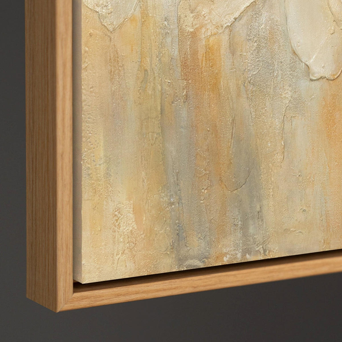 GEMÄLDE Feuerstaub Schattenfugenrahmen Eichefarben 140x100 cm - Eichefarben, Holz (140/100cm) - YS-art gallery