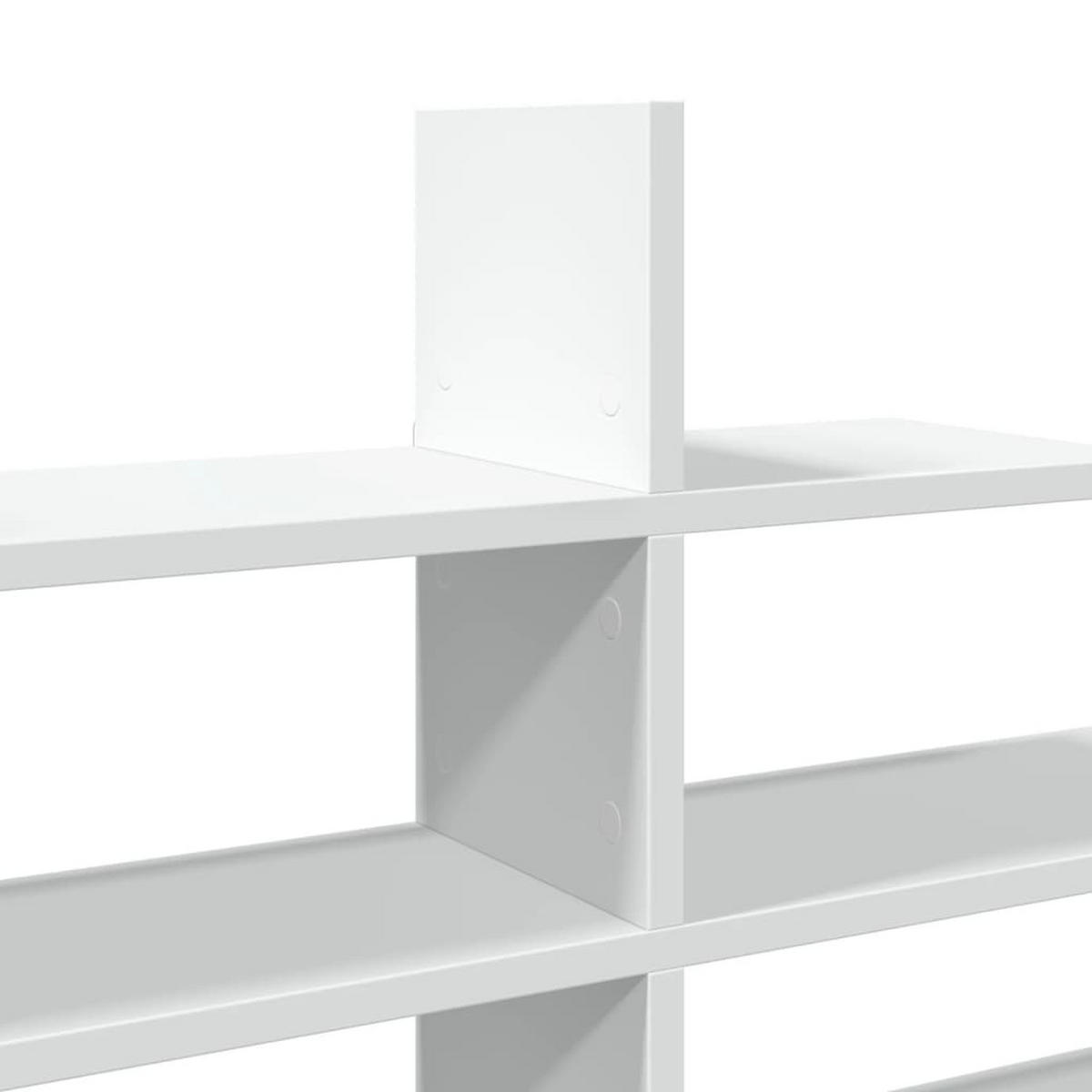 WANDREGAL Weiss 124.5/18/60.5 Cm Holzwerkstoff - Weiß, Holzwerkstoff (18/60.5/124.5cm) - vidaXL
