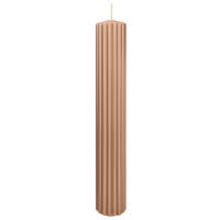 RILLEN KERZEN Caramel 300 x Ø 45 mm, 4 Stück - Beige, Paraffin (8/15/15cm) - Wiedemann Kerzen