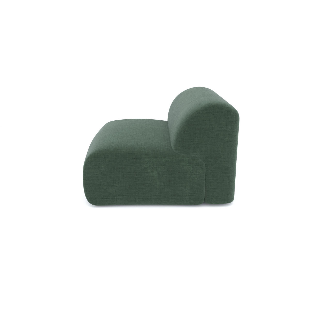 SESSEL Texturierter Samt Smaragdgrün 75cm - Smaragdgrün, Textil (75/67/97cm) - Sia Home
