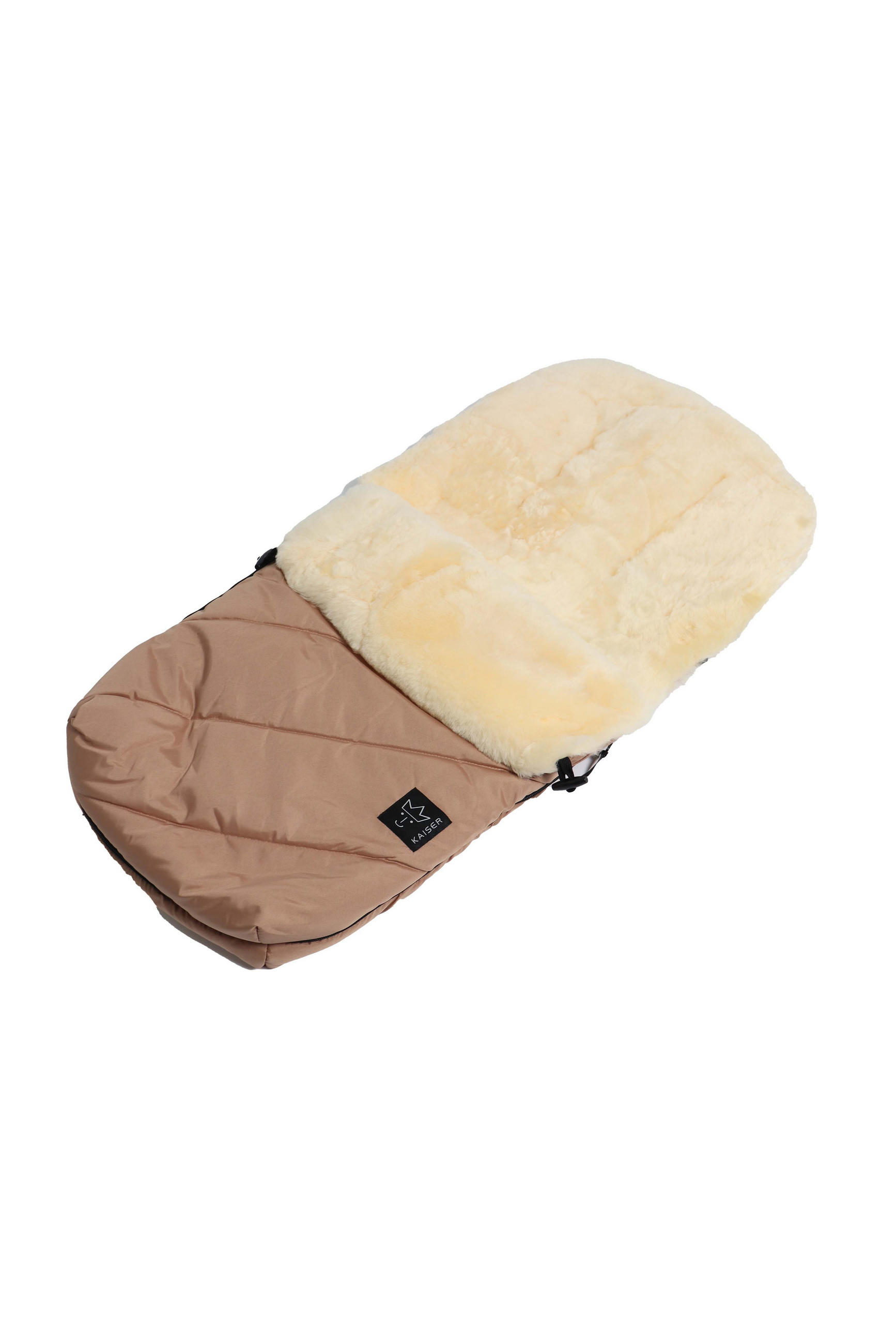 LAMMFELL-FUSSSACK Paat 2.0, sand - Beige, Fell (45/85cm) - Kaiserbaby