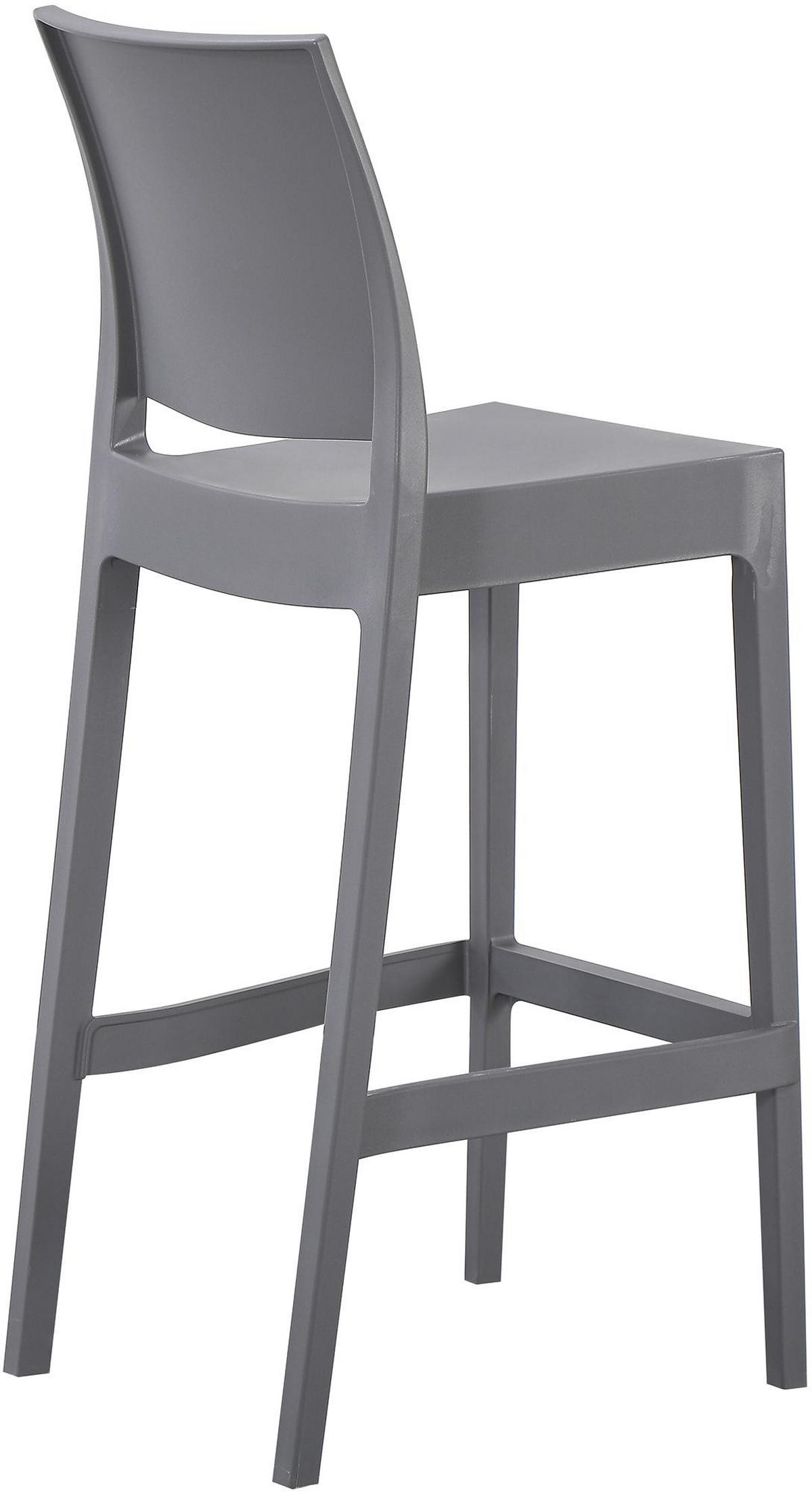 BARHOCKER Kunststoff Dunkelgrau - Dunkelgrau, Kunststoff (41/106/52cm) - CLP