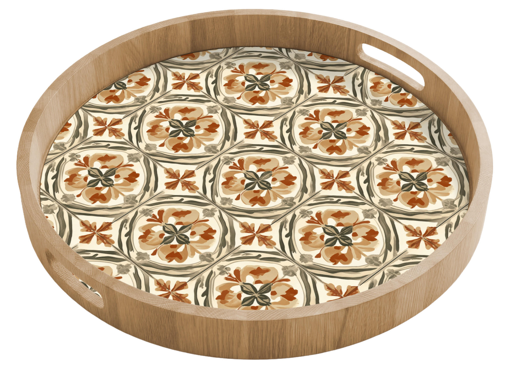 TABLETT - Elegant - antik - farbenfroh - 50x50 cm - Multicolor, Holz (50/5/5cm) - OnlyWow