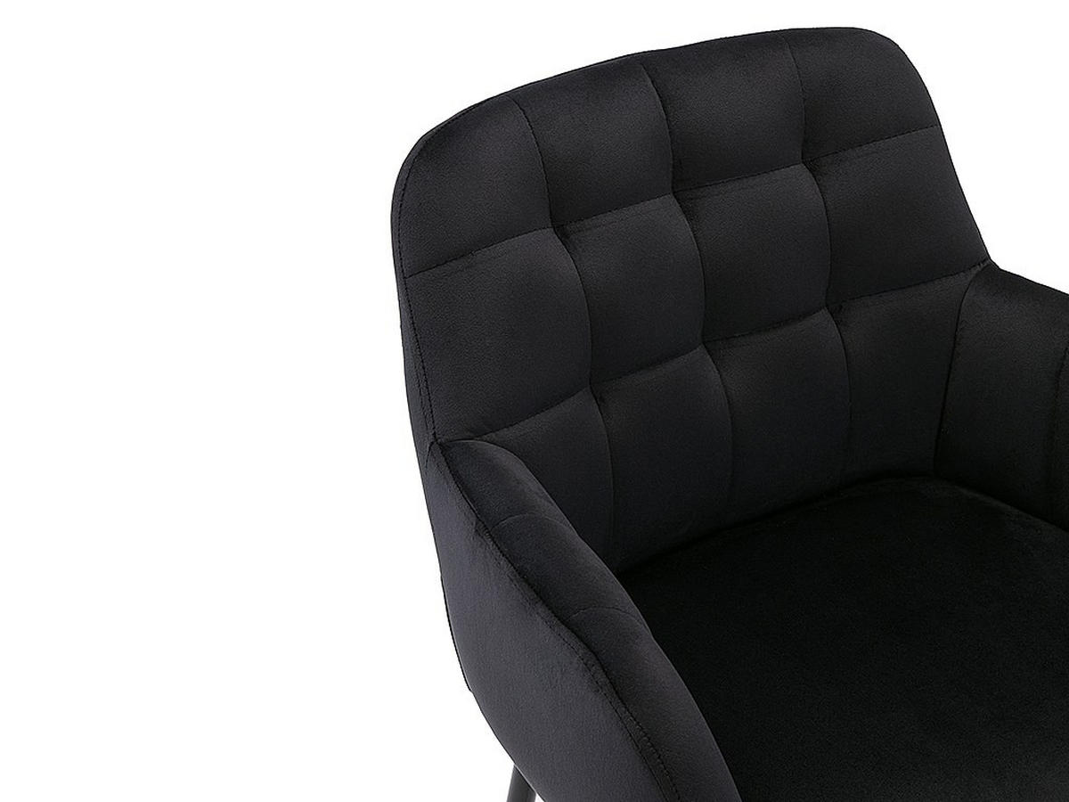 BARHOCKER 2er-Set - Samt & Metall - Schwarz - PEGA - Schwarz, Textil (50/104/54cm) - Pascal Morabito