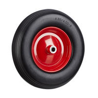 SCHUBKARRENRAD - Multicolor, Kunststoff/Metall (39/39/9cm) - Relaxdays