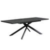 AUSZIEHTISCH MALTEX 140-220/90/76 cm - Anthrazit/Schwarz, Metall (90/140/76cm) - DUBI Möbel