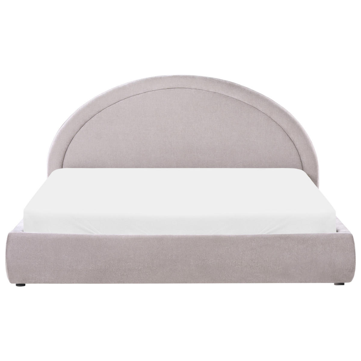 POSTELJA s prostorom za shranjevanje 180/200 šenilja sivo rjava Mouzon - rjava/sivorjava, tekstil (180/200cm) - Beliani