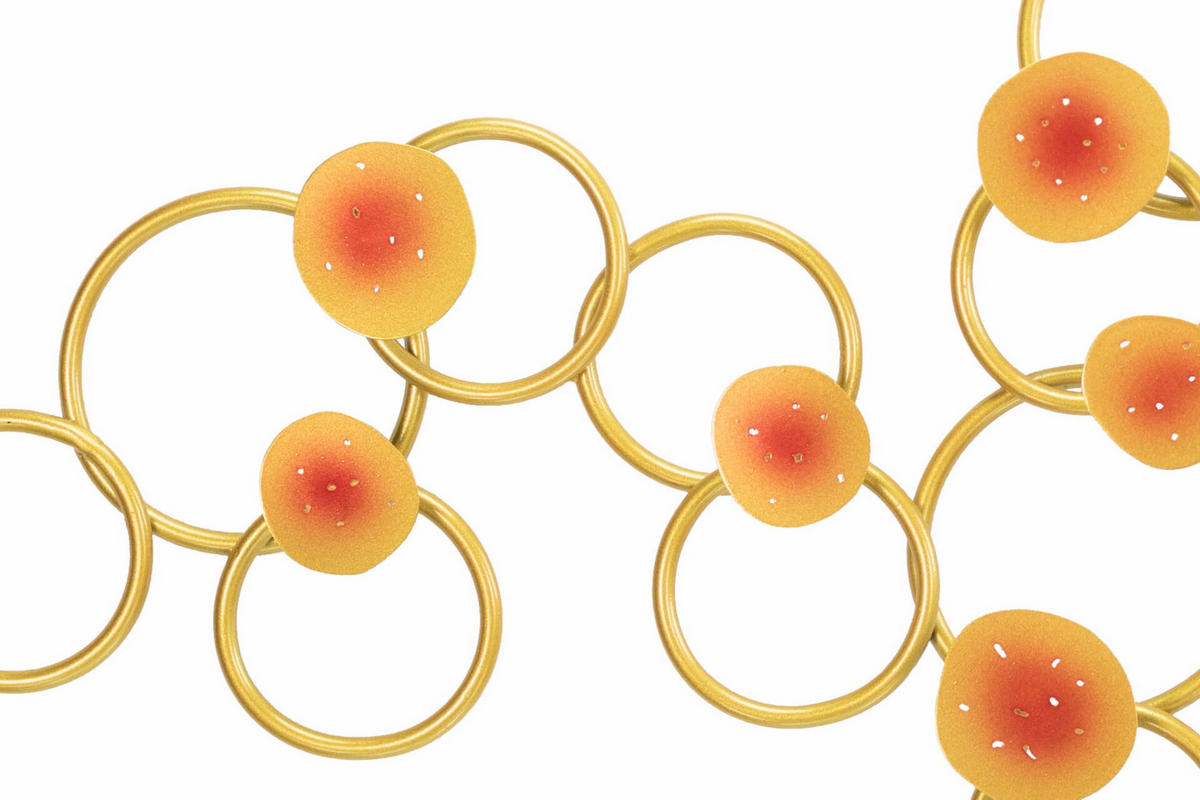 WANDDEKO Gold 114/57 cm - Goldfarben, Metall (3.2/57/5cm) - KUNSTLOFT