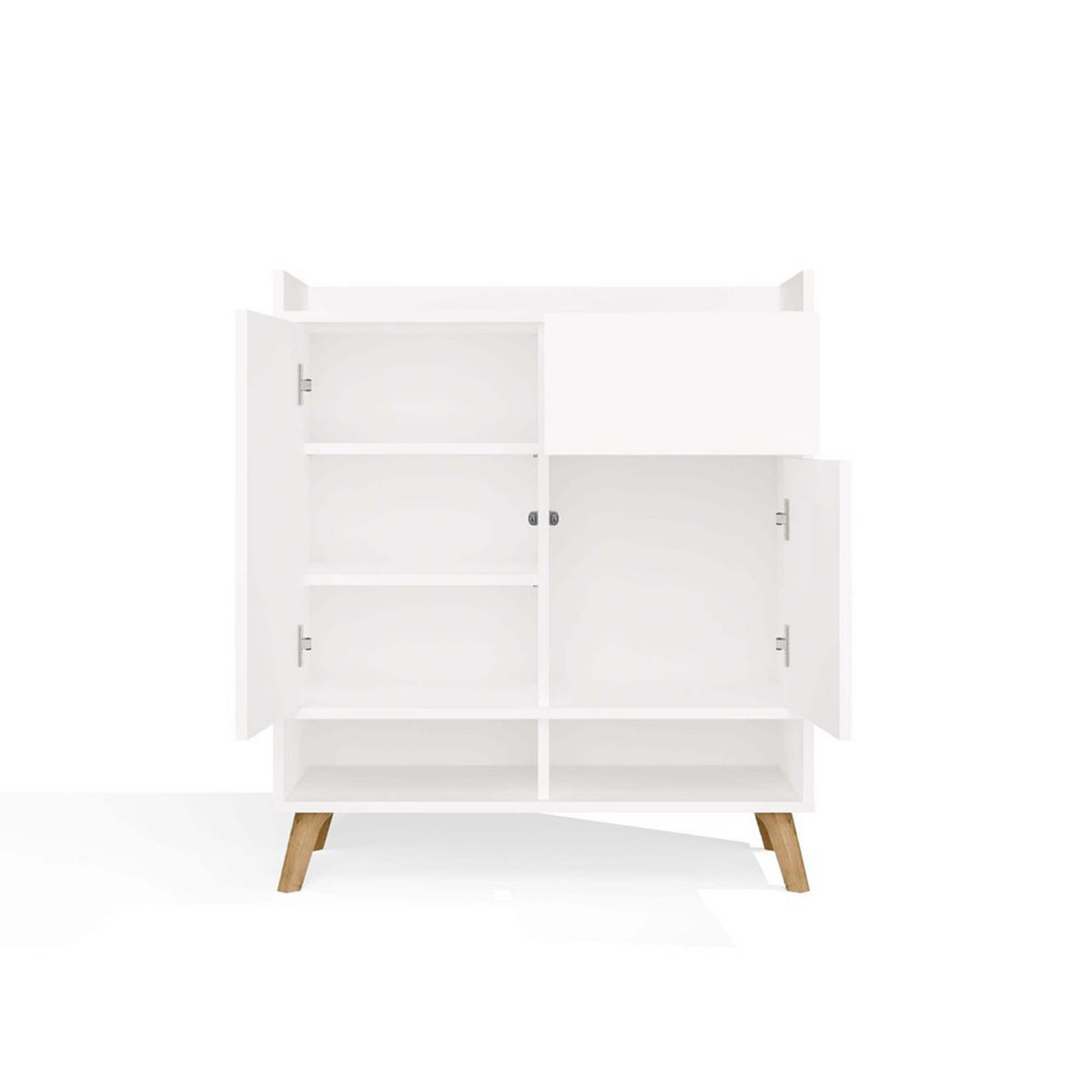 BYRÅ Vit 80/92/35 - Vit, Träbaserade material (80/92/35cm) - RAUMHIRSCH FURNITURE