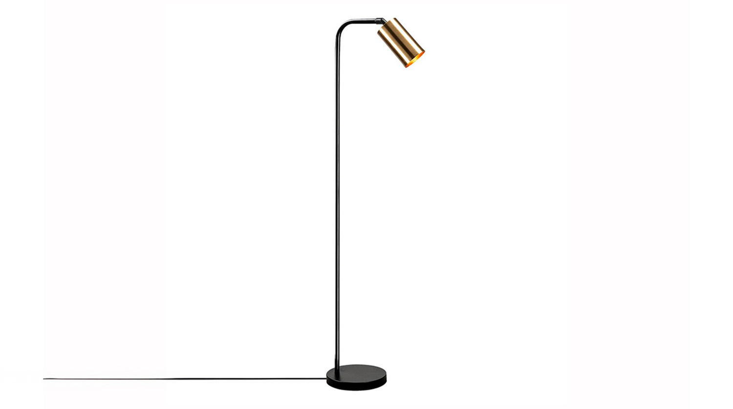 Kawola Stehlampe Schwarz 28x120x22 cm