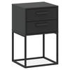 NACHTTISCH RECTUS Nachtschrank, Modern - Anthrazit/Schwarz, Holzwerkstoff (40/65/39cm) - KONSIMO®