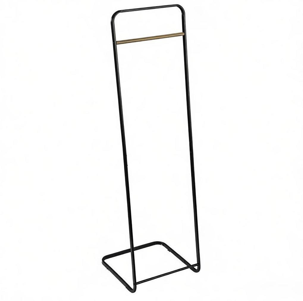 GARDEROBENSTÄNDER 40/40/140 cm schwarz aus Metall mit Kleiderstange - Schwarz, Metall (40/140/40cm) - OKWISH