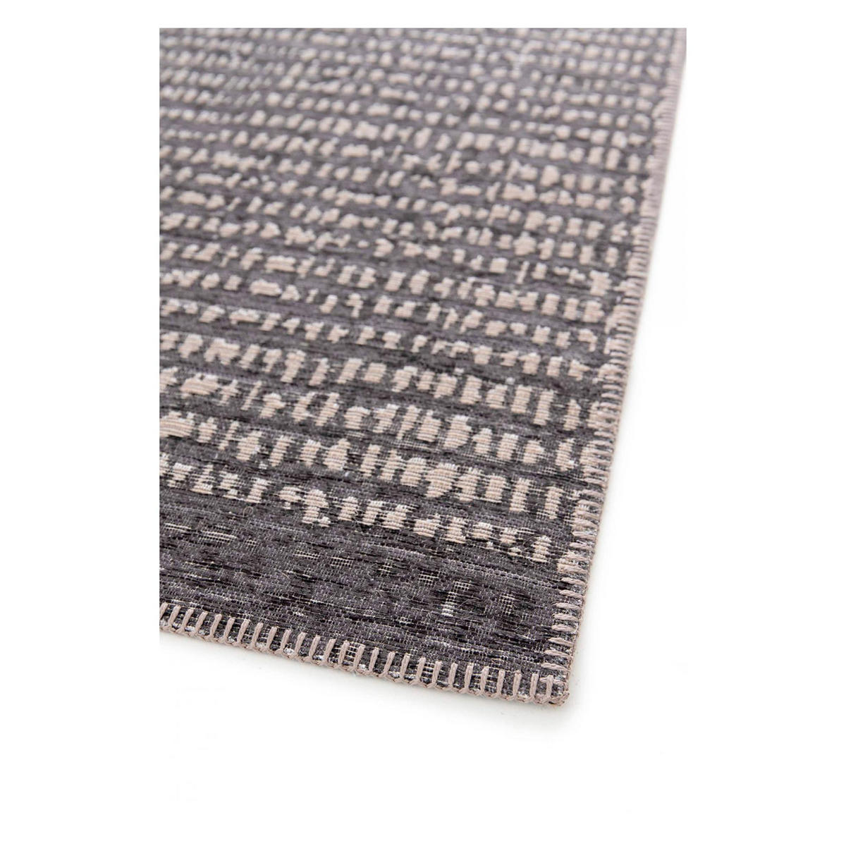 TEPPICH Tulla carbonfarben 200 x 290 x 1 cm - Schwarz, Textil (200/290cm) - Vivaraise