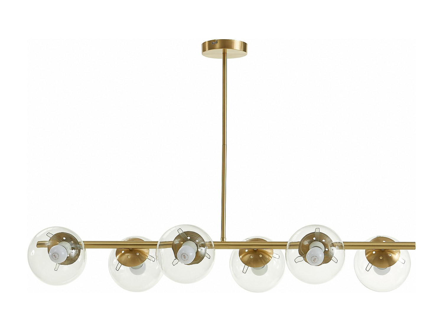 HÄNGELEUCHTE und Kronleuchter - 98 cm x 32 cm - Metall - Goldfarben - YUKON - Goldfarben, Metall (32/98/66.5cm) - Vente-Unique