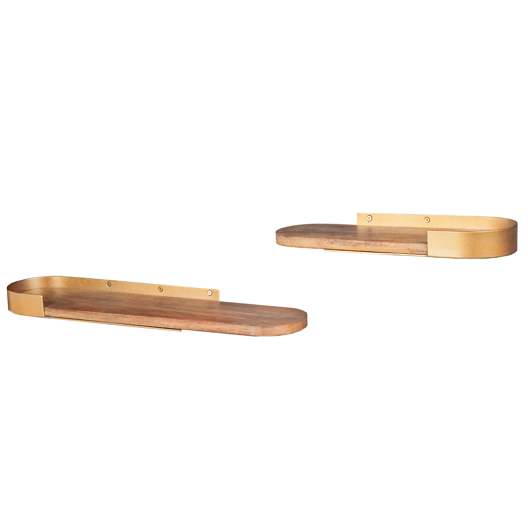 WANDREGAL PURE NATURE Mango Gold 60 cm - Naturfarben, Holz (60/4/14cm) - riess-ambiente