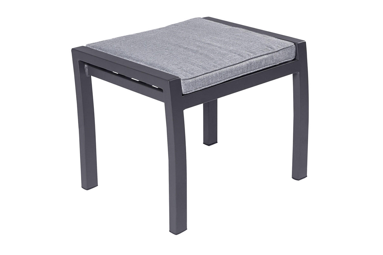 GARTENHOCKER Burundi 46x60x51 cm, Metall, Anthrazit - Anthrazit, Metall (60/46/51cm) - dasmöbelwerk