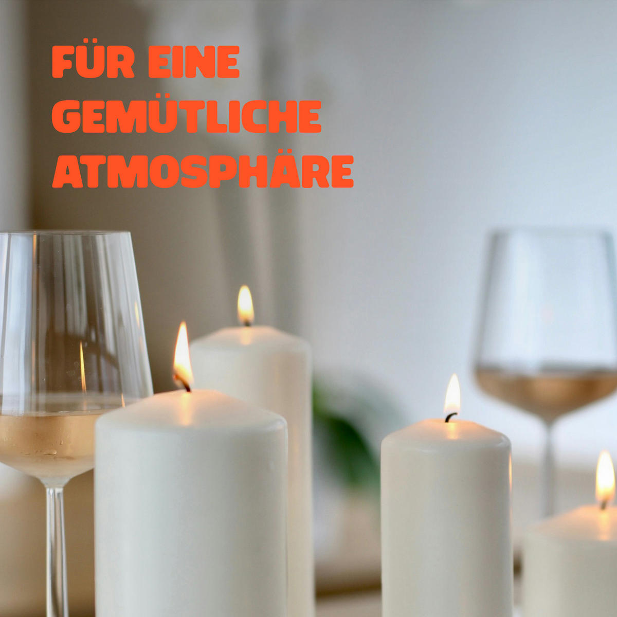 STUMPENKERZEN Ø7cm Orange Ø7cm x 20cm - Orange, Naturmaterialien (7/20cm) - HS Candle