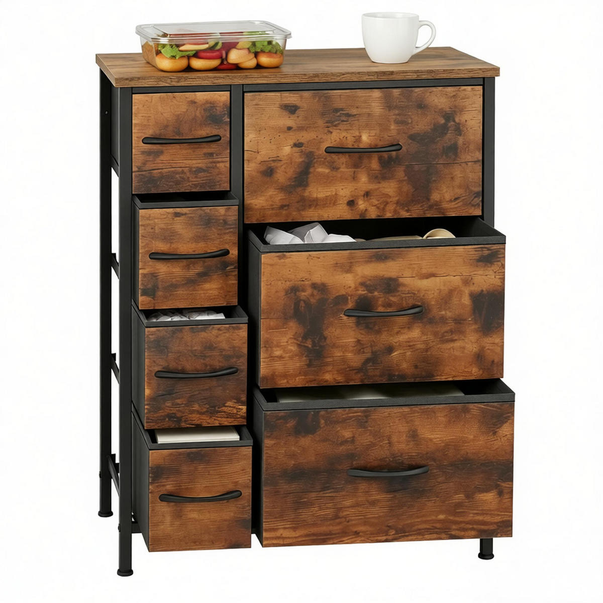 SIDEBOARD Rustikalbraun 63.5/30/73 cm - Wildeiche, Holz (63.5/73/30cm) - PANGIVO