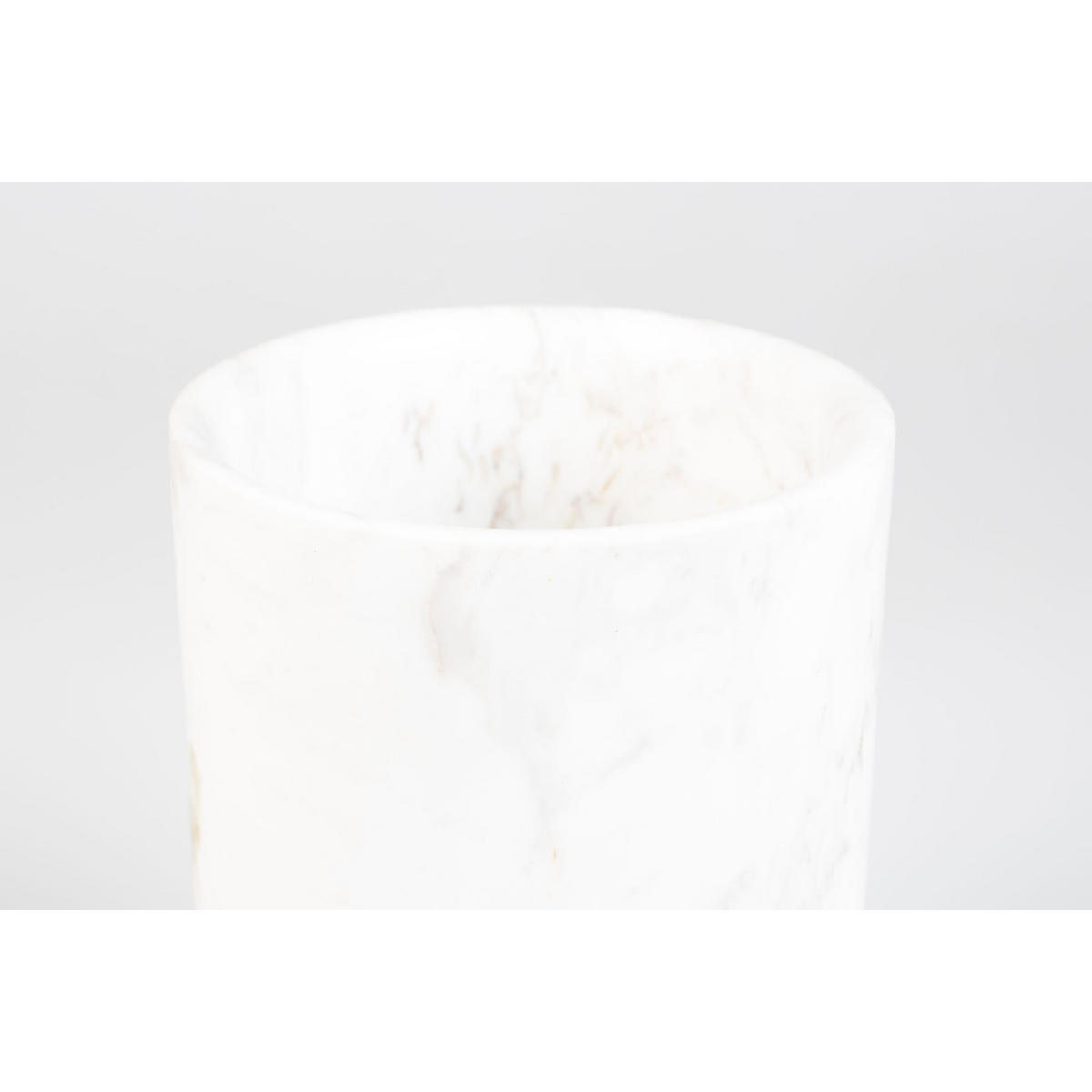 VASE Fajen Weiß - Weiß, Stein (25cm) - Zuiver