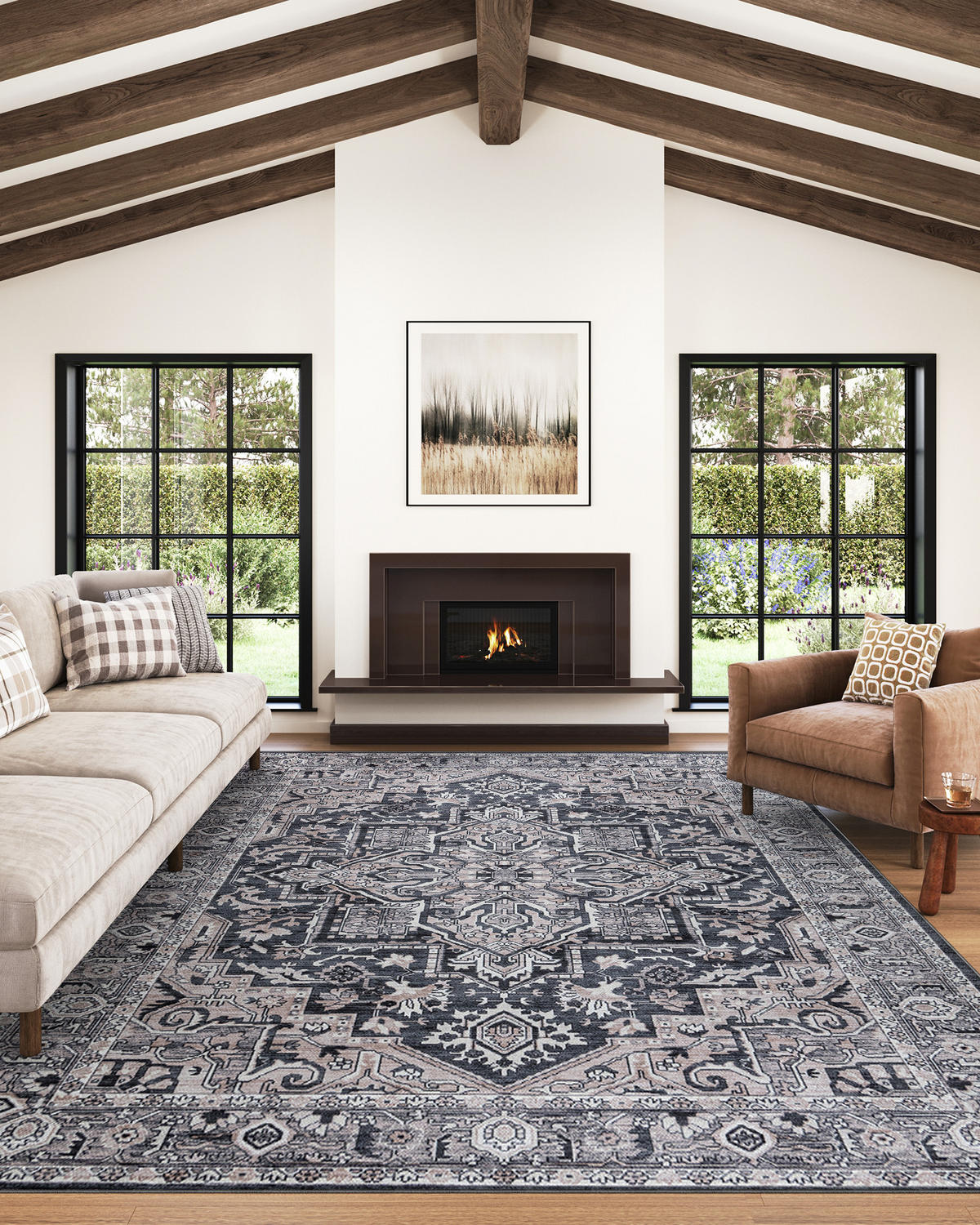 TEPPICH DUBAI dunkelblau orientalisch 150/210 cm - Dunkelblau, Textil (150/210cm) - Tapiso