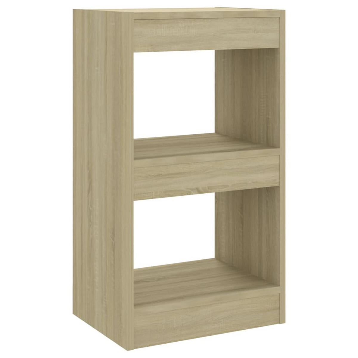 BÜCHERREGAL mit 2 Ebenen 40/30/72 cm aus Holzwerkstoff Sonoma-Eiche Dekor - Sonoma Eiche, Holz (40/72/30cm) - vidaXL
