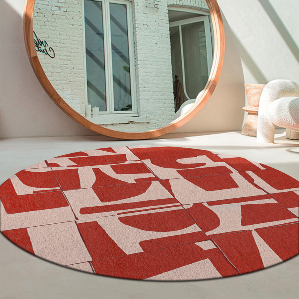 TEPPICH Rust Craft 140/140 cm - Rot, Textil (140/140cm) - Louis De Poortere