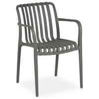 GARTENSTÜHLE TULIPANO 6ER-SET - Grau, Textil (55/82/59cm) - IDIMEX