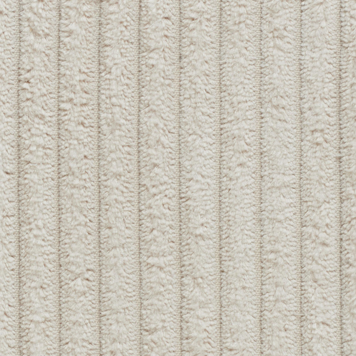 BIG HOCKER MADELINE Cremeweiß Cord - Creme, Textil (120/43/120cm) - KAWOLA