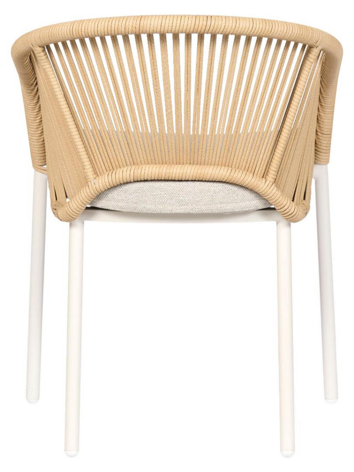 GARTENSTUHL, Marina, Natur, Metall / Rattan / Polyester, 57 x 64 x 76 cm - Naturfarben, Metall (57/76/64cm) - ebuy24