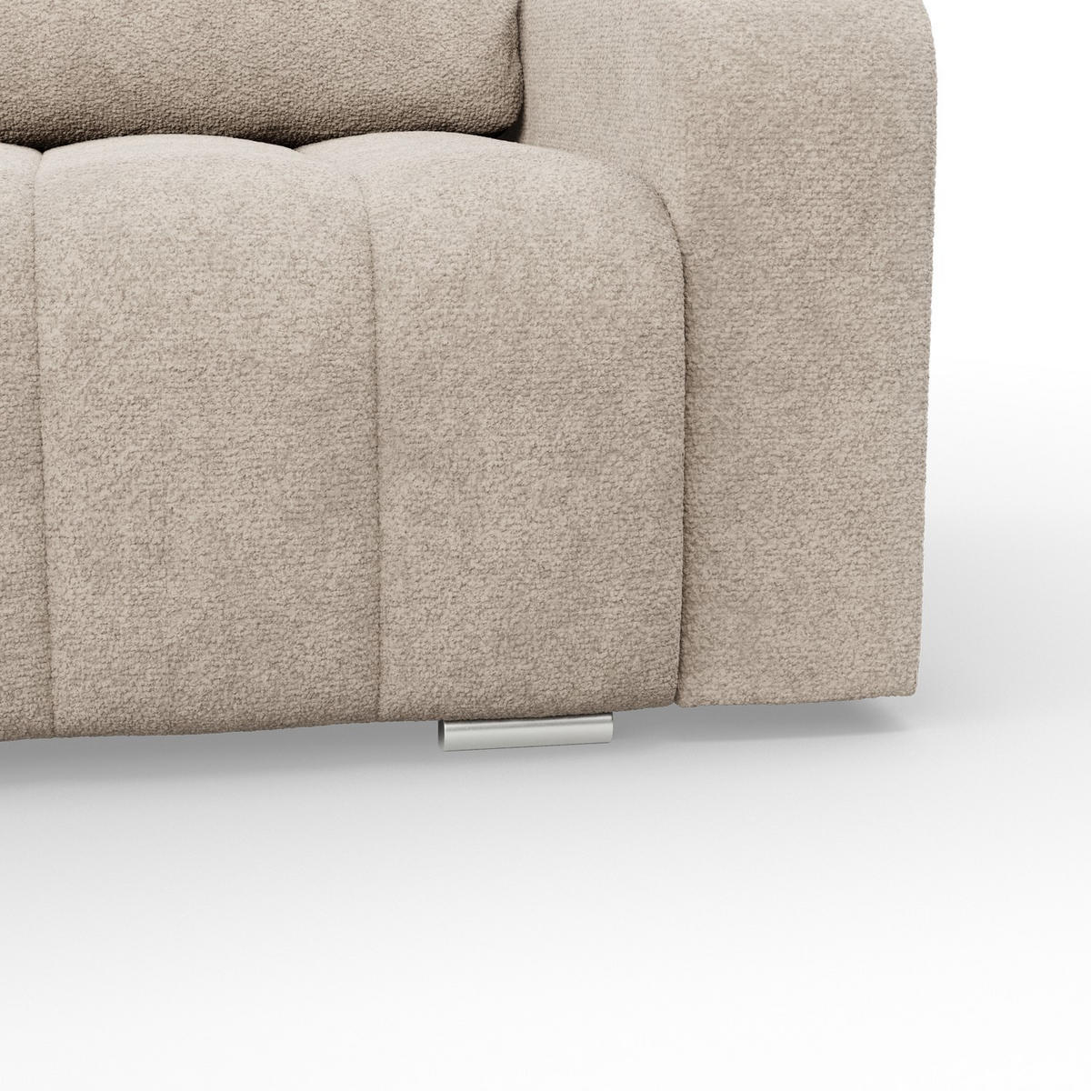 ECKSOFA MIT SCHLAFFUNKTION ABRIELLE BONELL Beige - Beige, Textil (144/237cm) - Mebligo