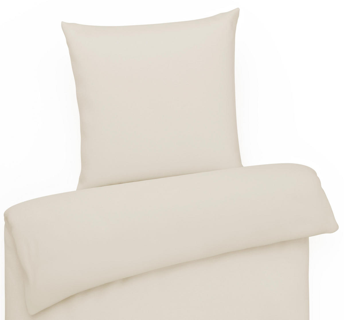 MAKO-SATIN-BETTWÄSCHE 155x220 Bettbezug einfarbig 100% Baumwolle - Uni Taupe - Taupe, Textil (155/220cm) - Carpe Sonno