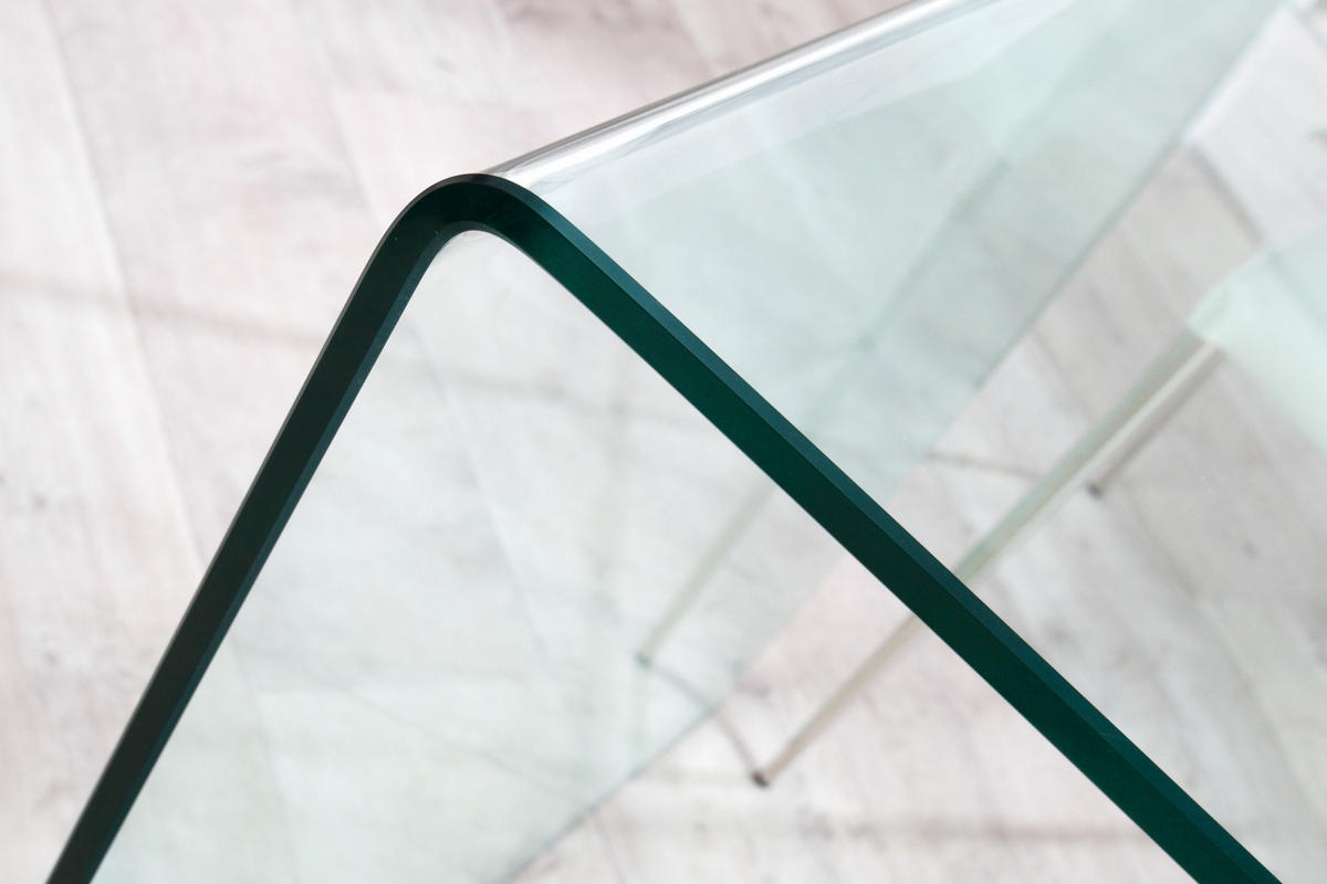 SCHREIBTISCH FANTOME Glas Transparent 120 cm - Transparent, Glas (70/120/73cm) - riess-ambiente