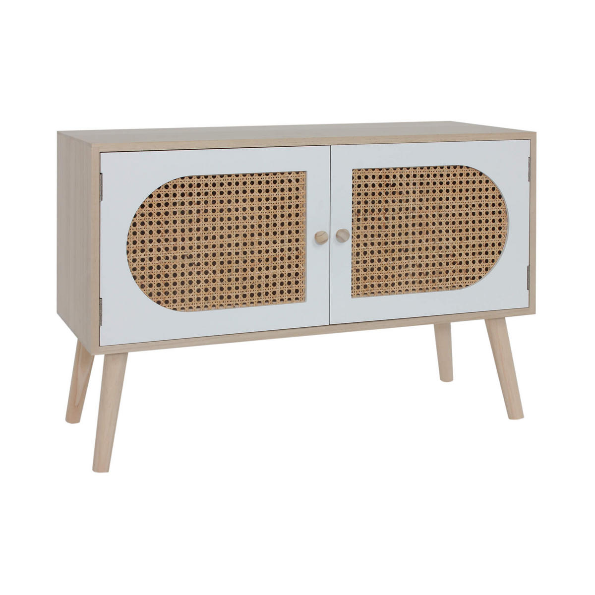 SIDEBOARD Weiß 30/80/52 cm - Weiß, Holzwerkstoff (30/52/80cm) - Mobili Rebecca