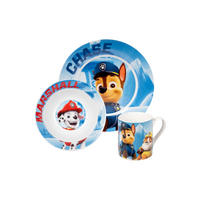 FRÜHSTÜCKSSET Paw Patrol Mehrfarbig 3-teilig - Multicolor, Keramik (23.8/11.2/23.3cm) - Paw Patrol